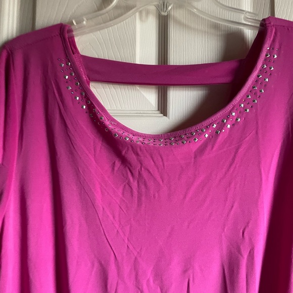 Notations Women’s Size 1X Pink Blouse - Picture 6 of 14
